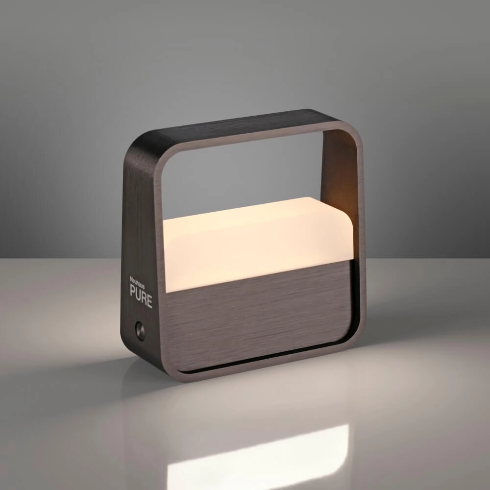 Designer table lamp Pure Go brown Paul Neuhaus 4012248383384