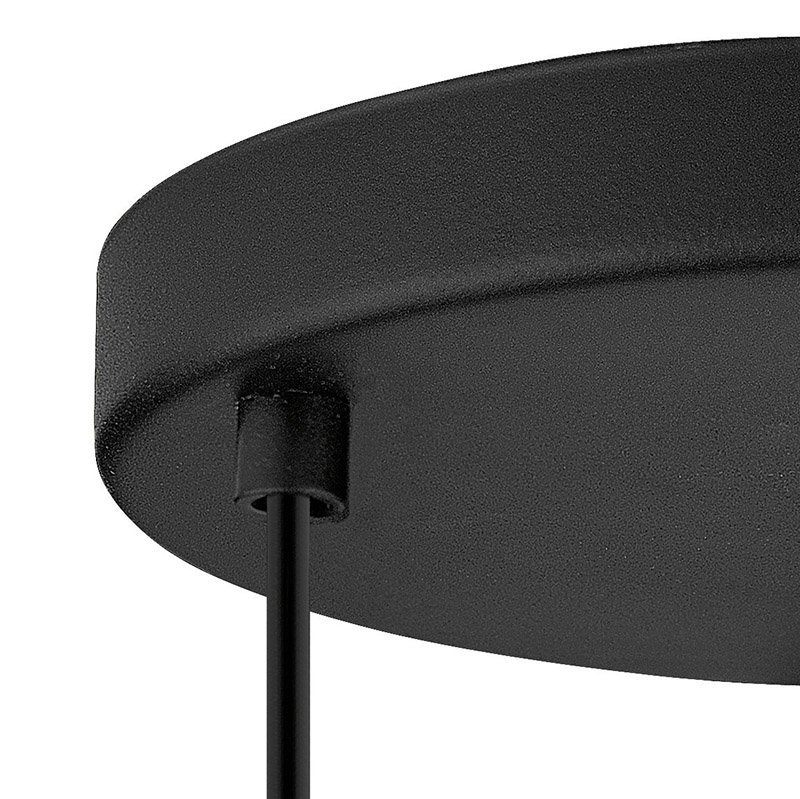Pendant lamp Newtown Disk 3-light 38cm black Eglo 9002759494797