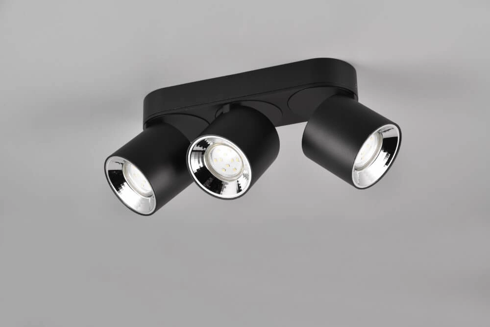 Ceiling light Guayana 3-light black Trio 4017807573992