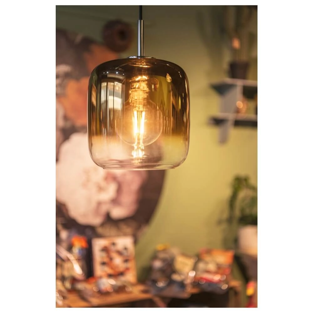 Glass pendant lamp Pantilo gold glass - Ø20cm SLV 4024163266451