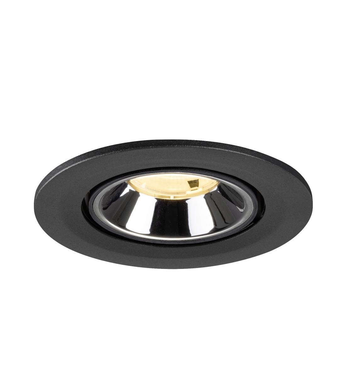 Recessed spotlight Numinos Gimble S black/chrome 3000K - 20deg SLV 4024163313551