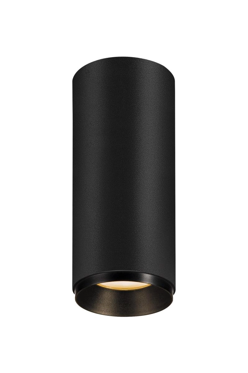 Surface-mounted spot Numinos S Dali cylinder black 2700K - 36deg