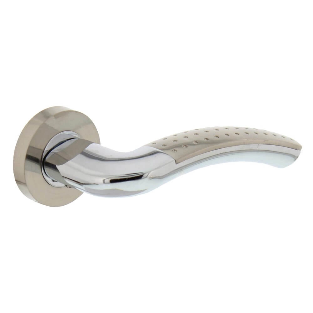 Door handle classic Sharon on rosette chrome