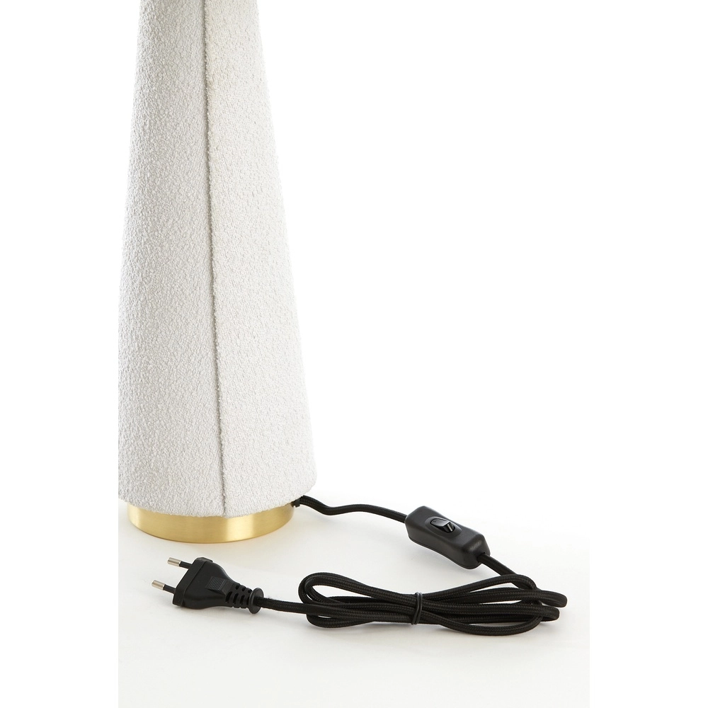 Table lamp Devia Ø 30cm - bouclé - beige Light & Living 8717807759469