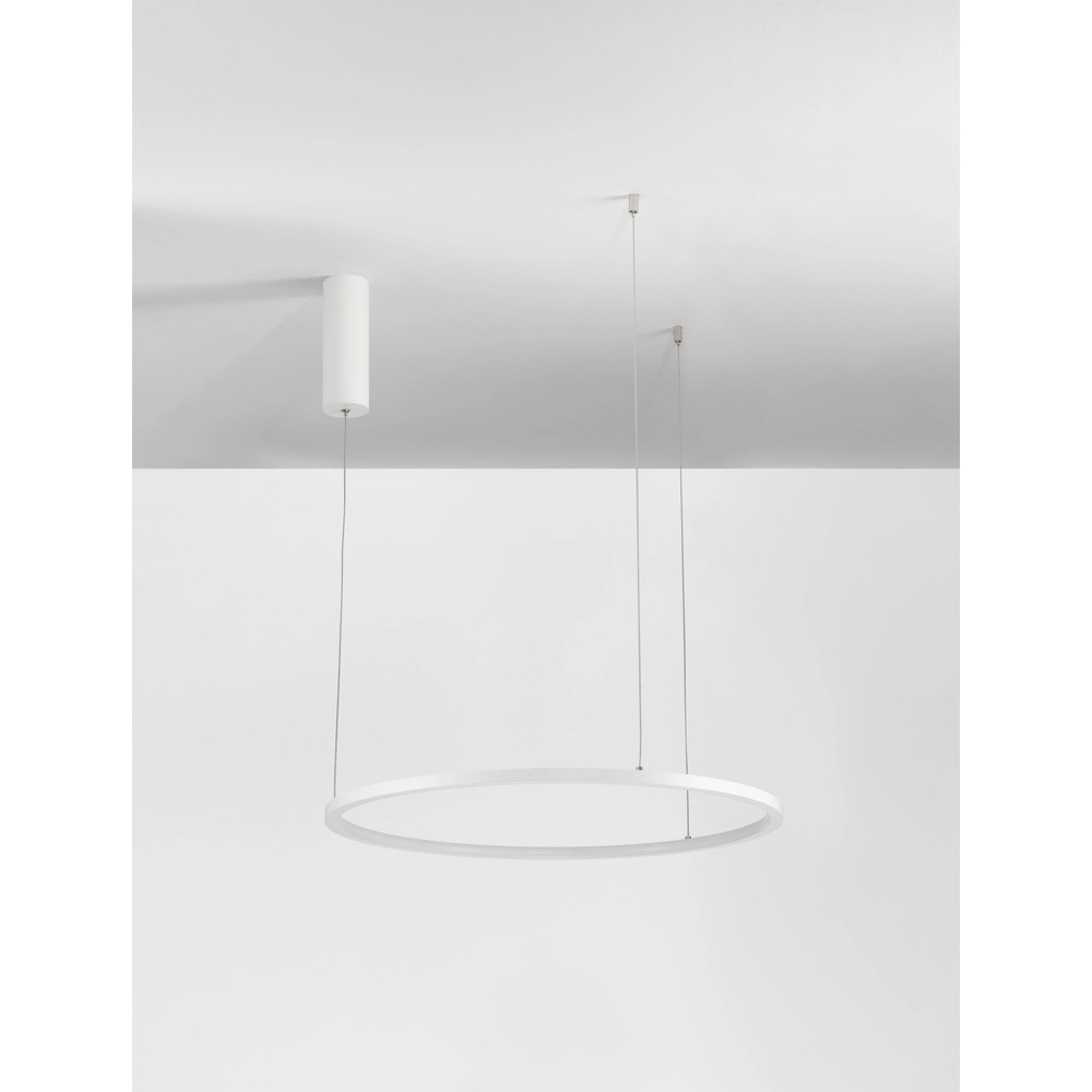 Round pendant lamp Tarquin white Ø 60cm Lyora 5212017438256