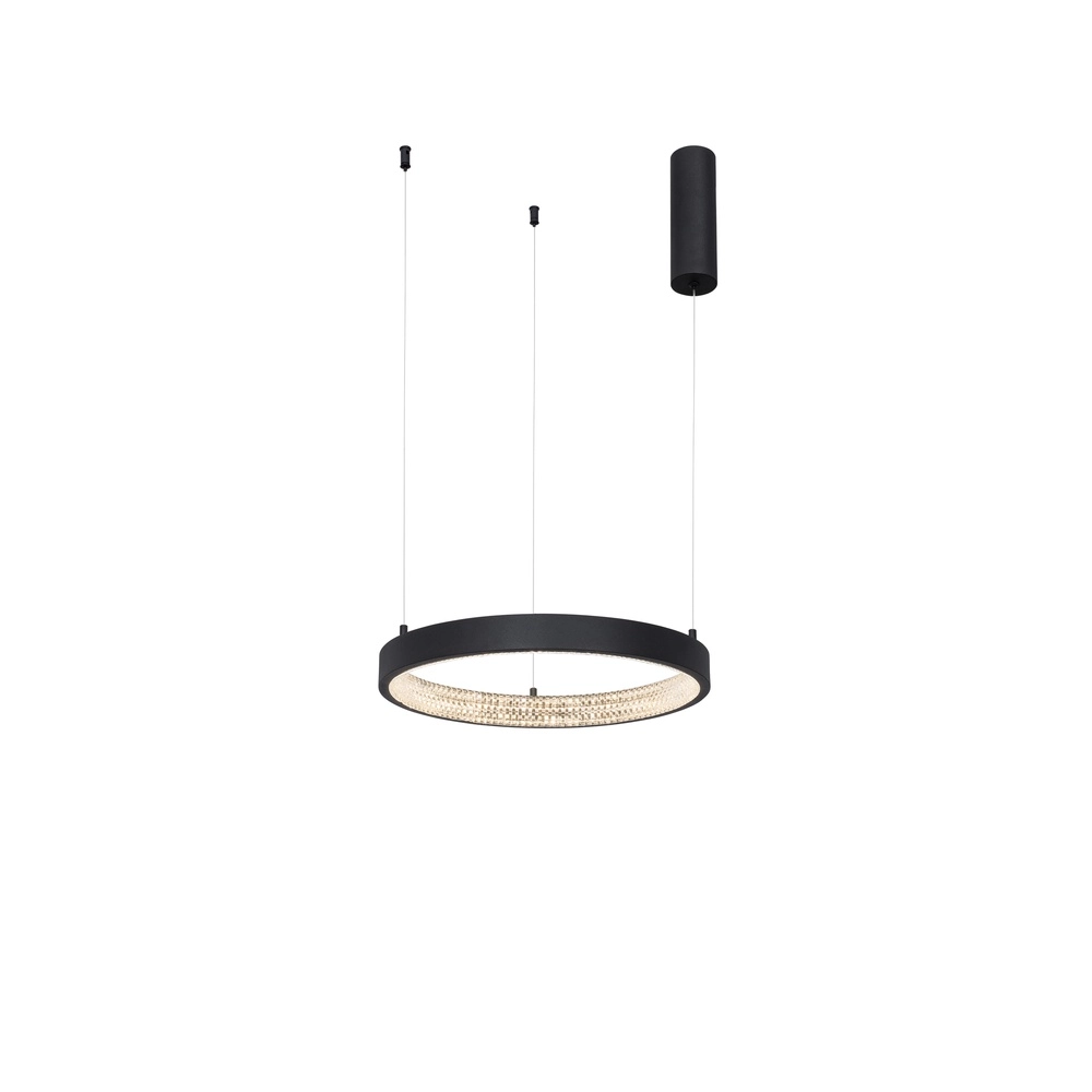 Pendant lamp Preston black Ø 40cm Lyora 5212017429162