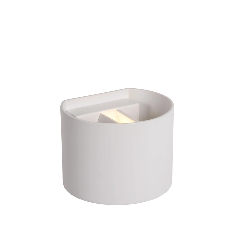 Rounded wall spot Xio 2700K white Lucide 5411212091918