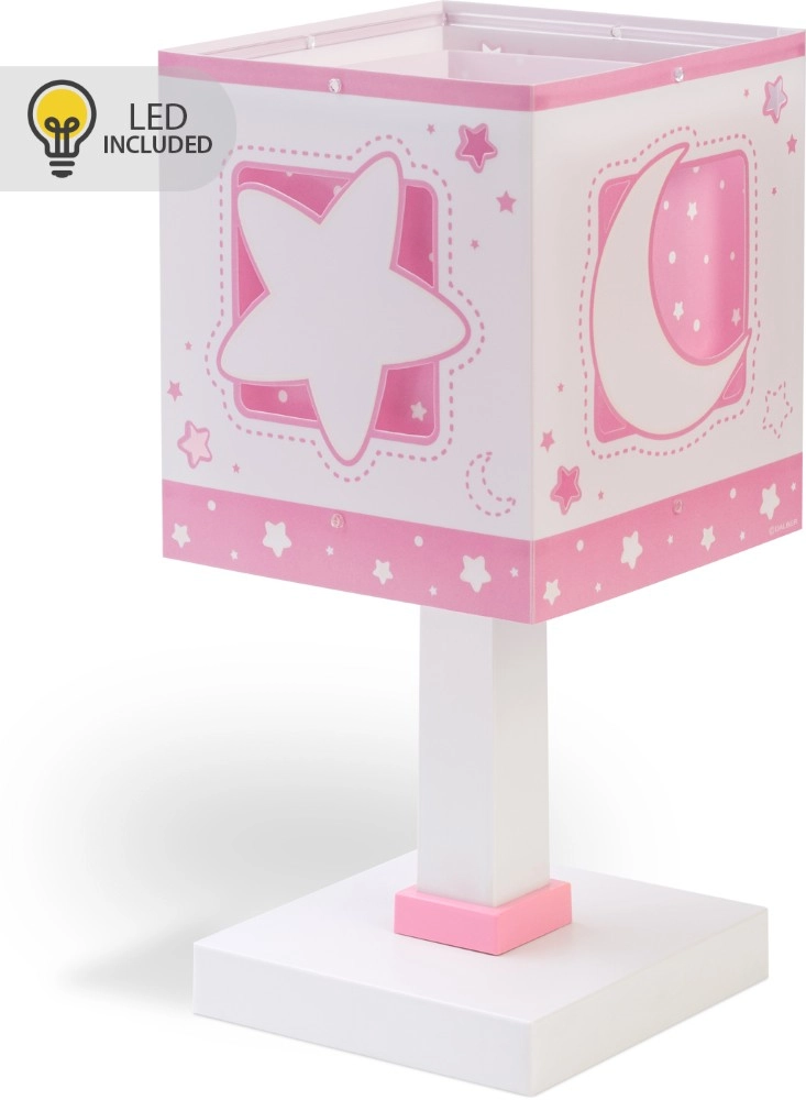 Table lamp Moonlight Pink glow in the dark