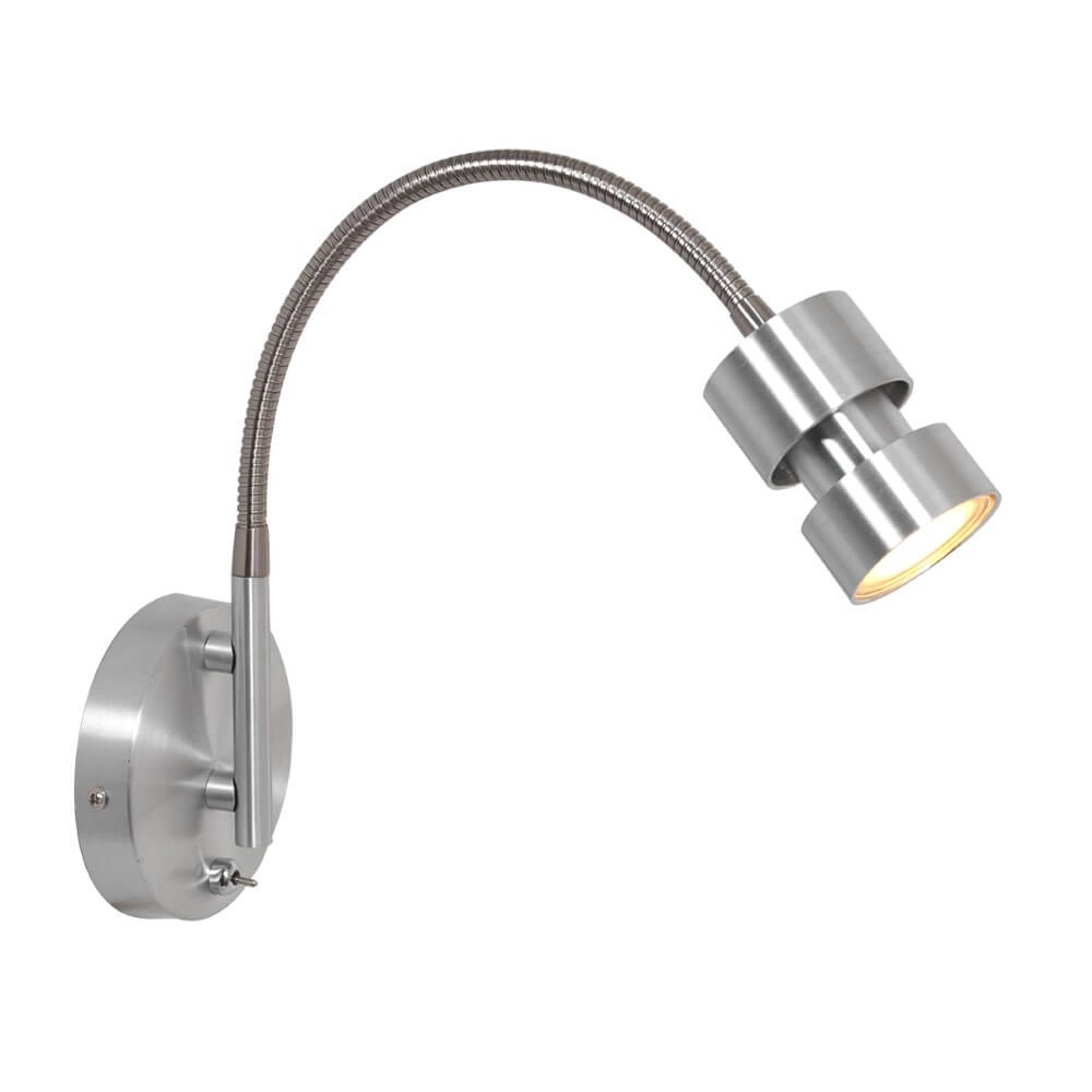 Narrative reading spot Natasja LED Stainless steel