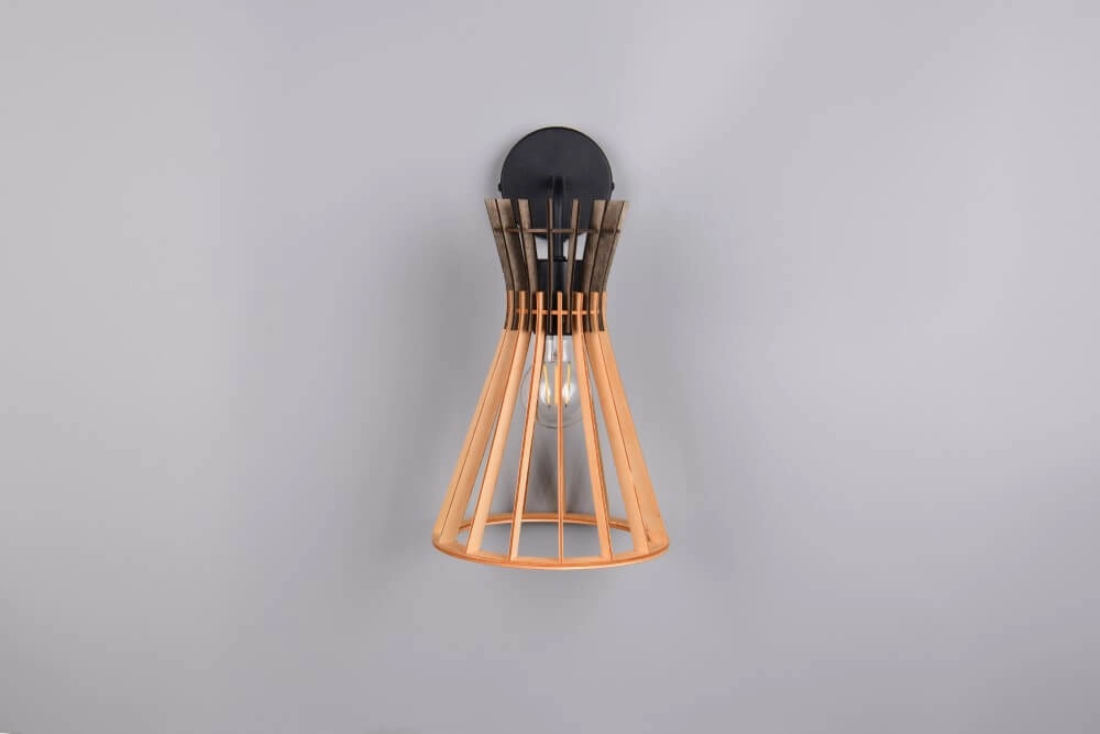 Design pendant lamp Alice wood Trio 4017807637366