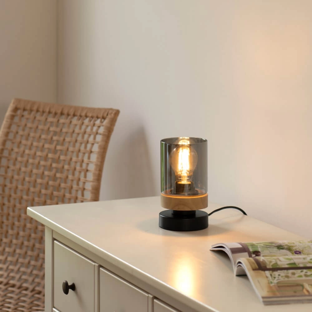 Table lamp Pasqual black Just Light 4043689986087