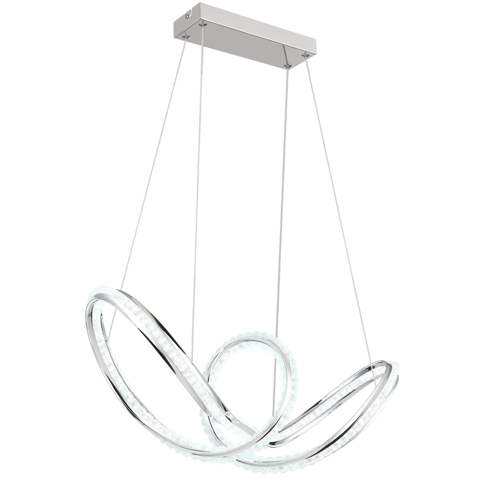 Modern pendant lamp Evangeline chrome Globo 9007371583201