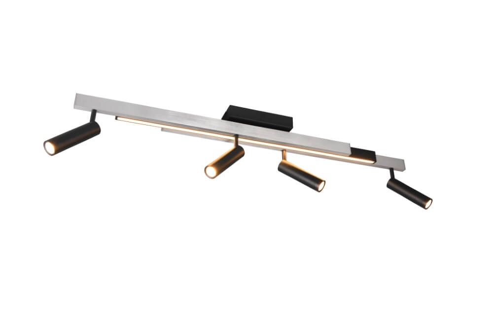 4-light LED spot Zeno metal with black