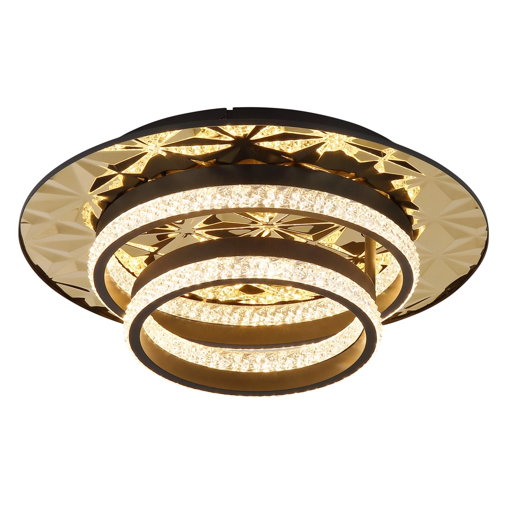Design ceiling lamp Della Ii black with gold Globo 9007371575190
