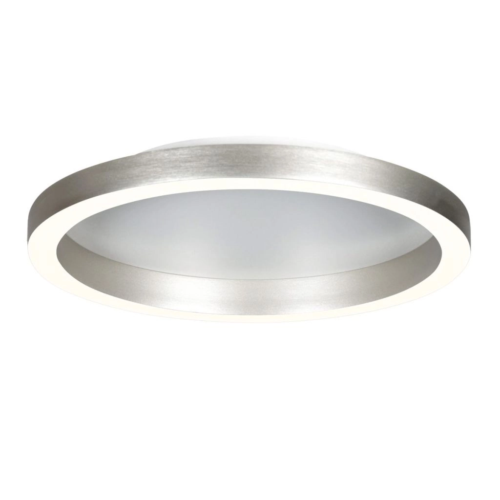 Design ceiling lamp Ringlux brushed metal Ø 40cm