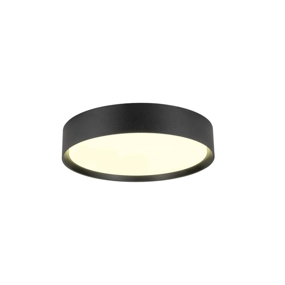 Ceiling lamp Decona 30 black Ø 30cm SLV 4024163298216