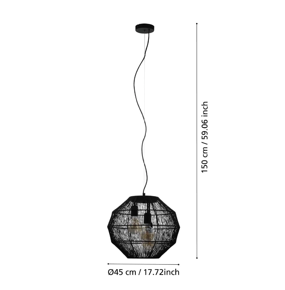 Sphere hanging lamp Orbetello Ø 45cm Stars of Light 9008606221264
