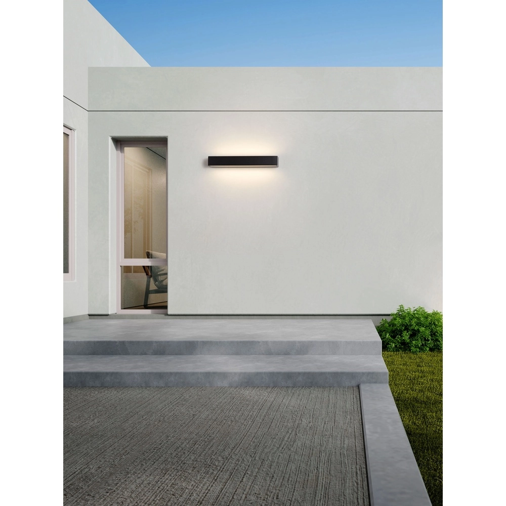 Sleek wall lamp Lane black 36cm - 28W