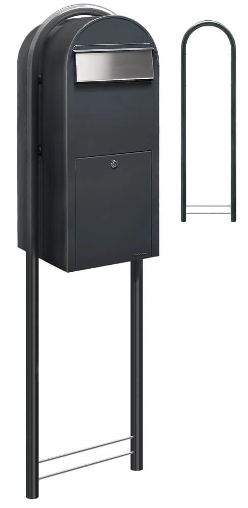 Mailbox Jumbo 7016 i Dark grey Bobi 6417237026149