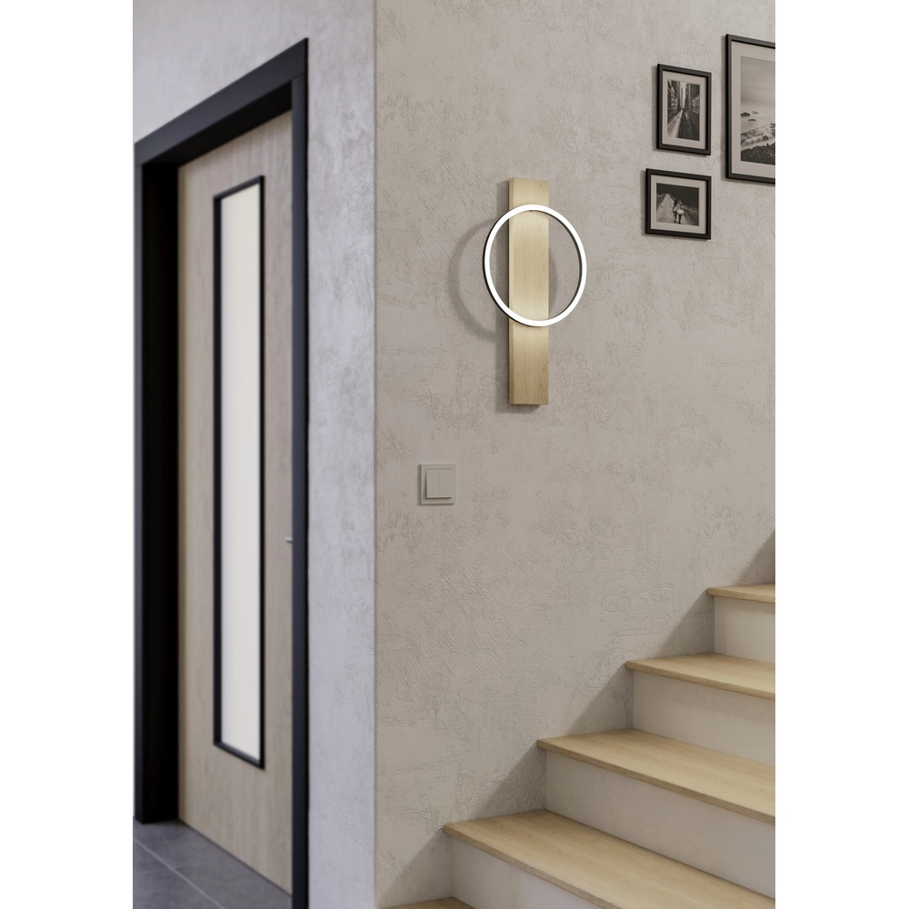 Wall lamp Boyal LED - with wood look Eglo 9008606327225