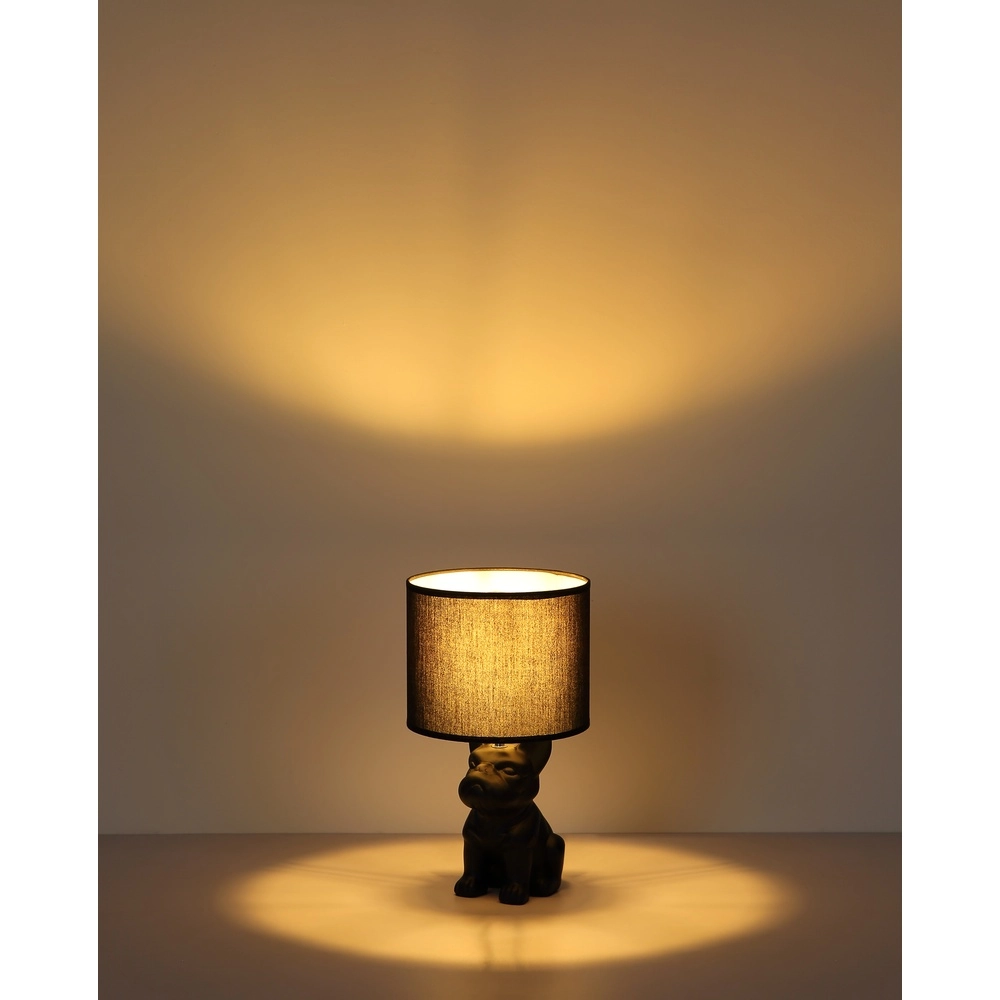 Table lamp Dogo dog black with cap Globo 9007371566686