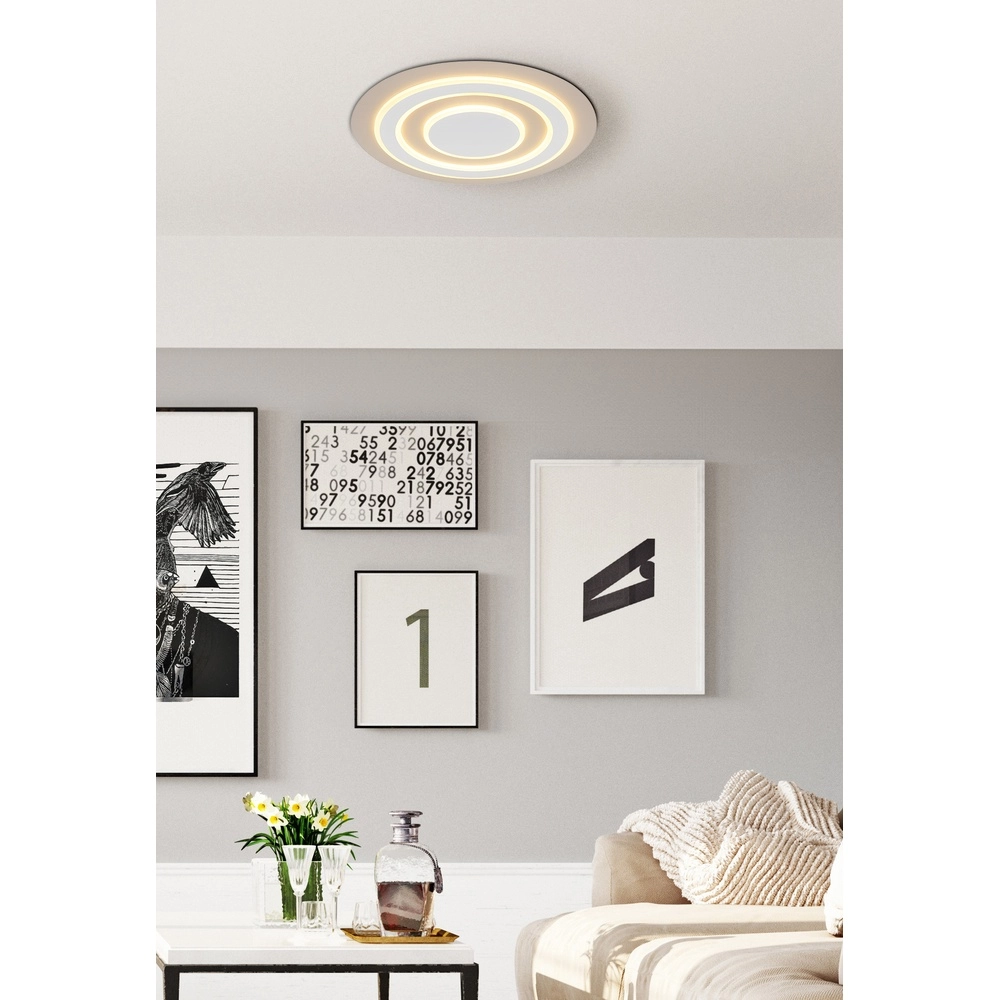 Design ceiling lamp Jayden sand brown Ø 48cm Globo 9007371586004
