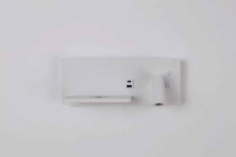 Bedside lamp Charge right white with wireless charger Artdelight 8720701103658
