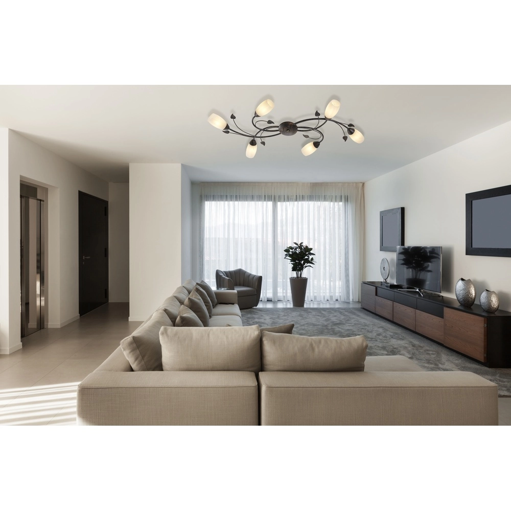 Ceiling lamp Venezia rust brown Globo 9007371484577