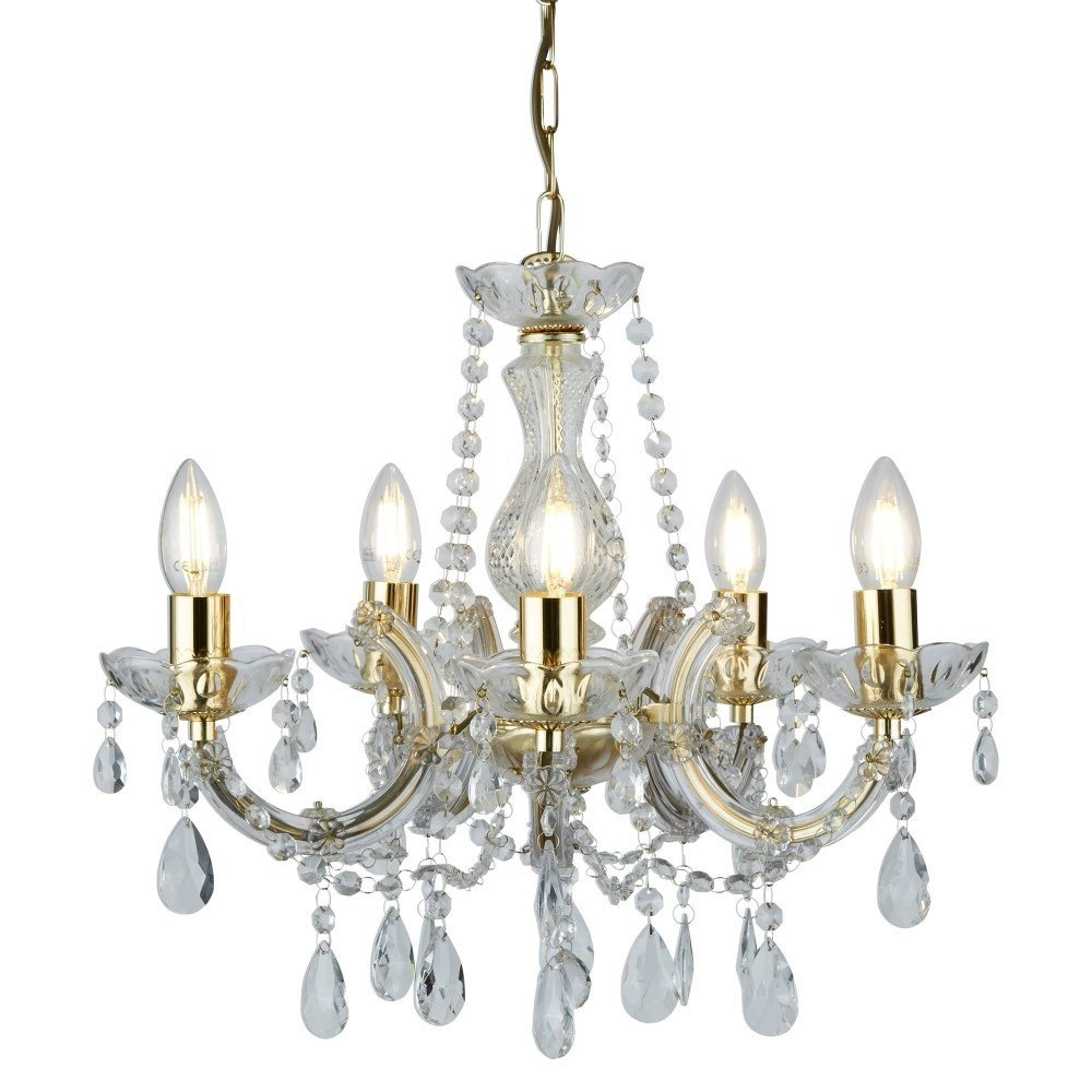 Brass Chandelier Marie Therese