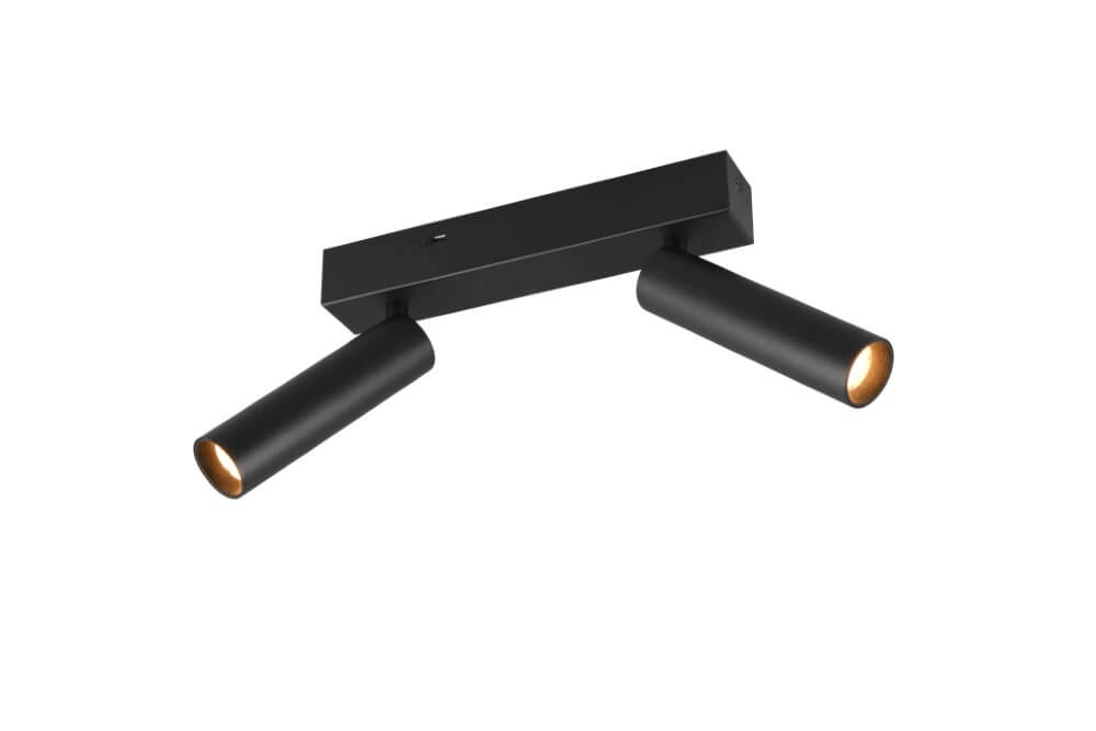 Slim ceiling spotlight Ambala 2x LED - Black Trio 4017807612639