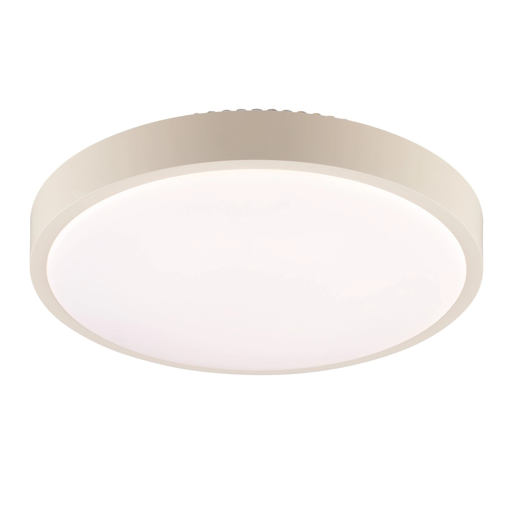 Ceiling light Solistra sand brown with white Ø 34,5cm