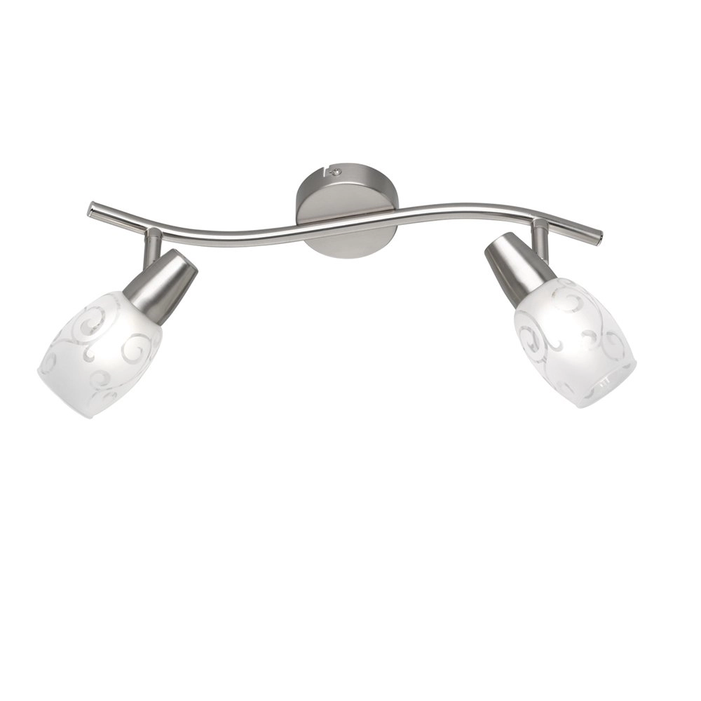 Ceiling light Colmar 2-light nickel matt