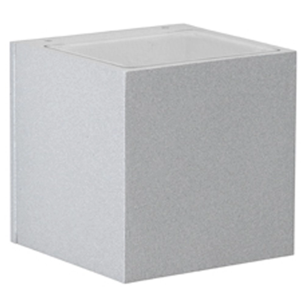Square Led wall lamp Rhain 10.5cm - gray