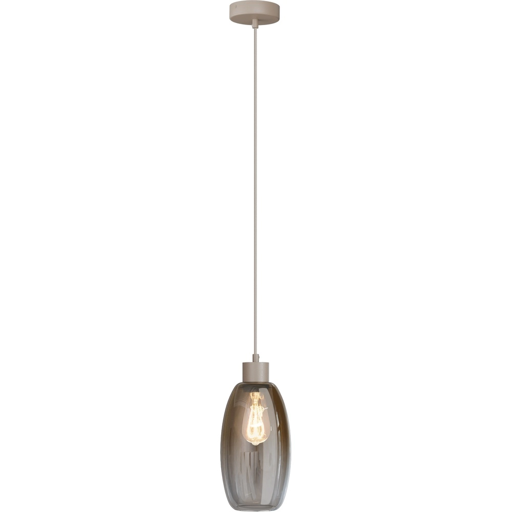 Glass pendant lamp Olive Ø 15cm - sand