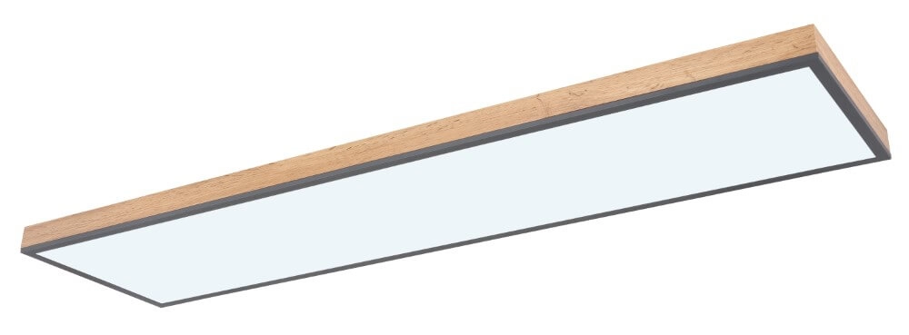 Wooden led ceiling light Doro 120x30cm Globo 9007371428014