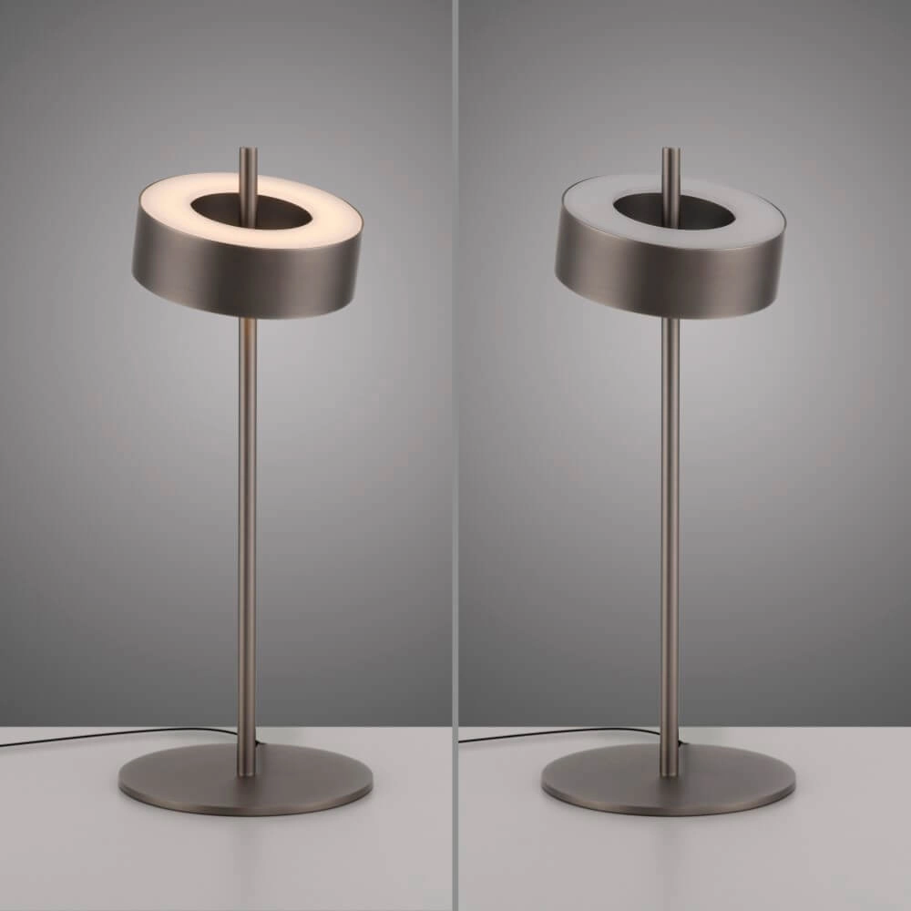 Brown table lamp Q-Rotate design Paul Neuhaus 4012248383216