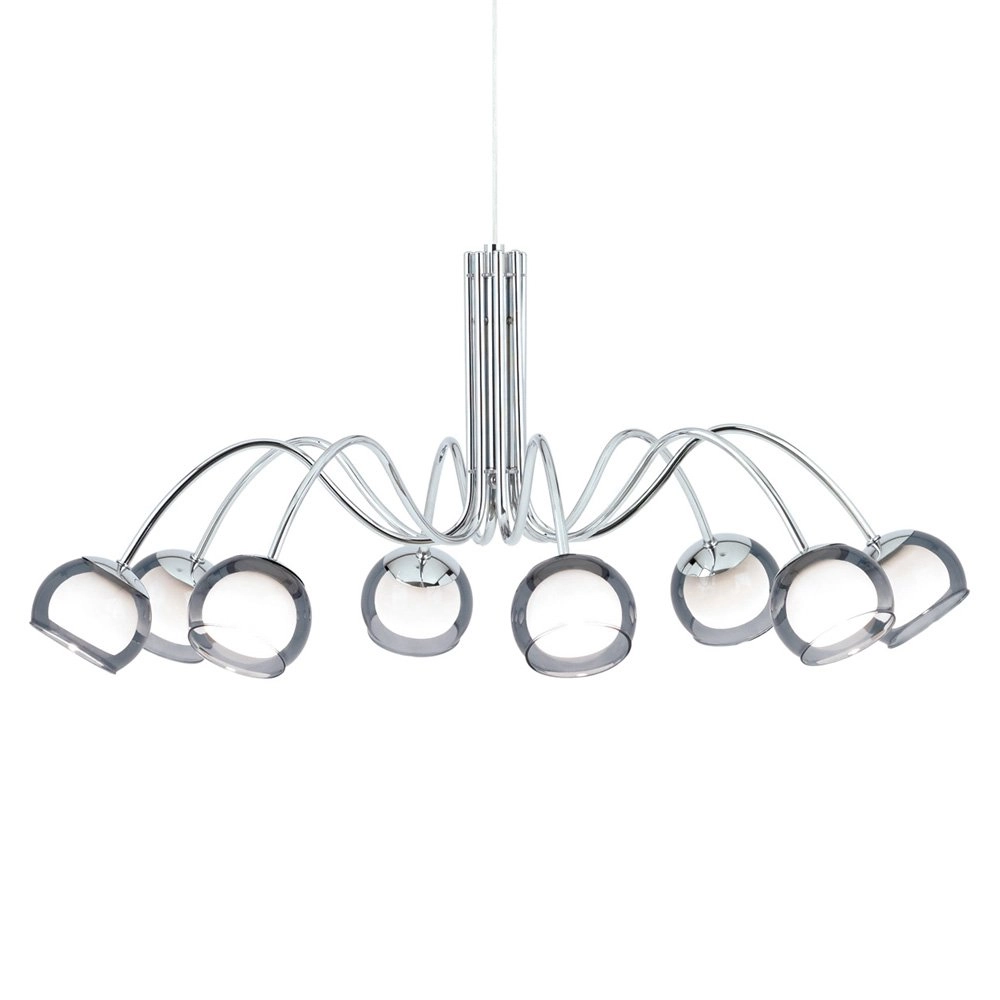 8-light hanging lamp Malagon chrome Stars of Light 9002759391492