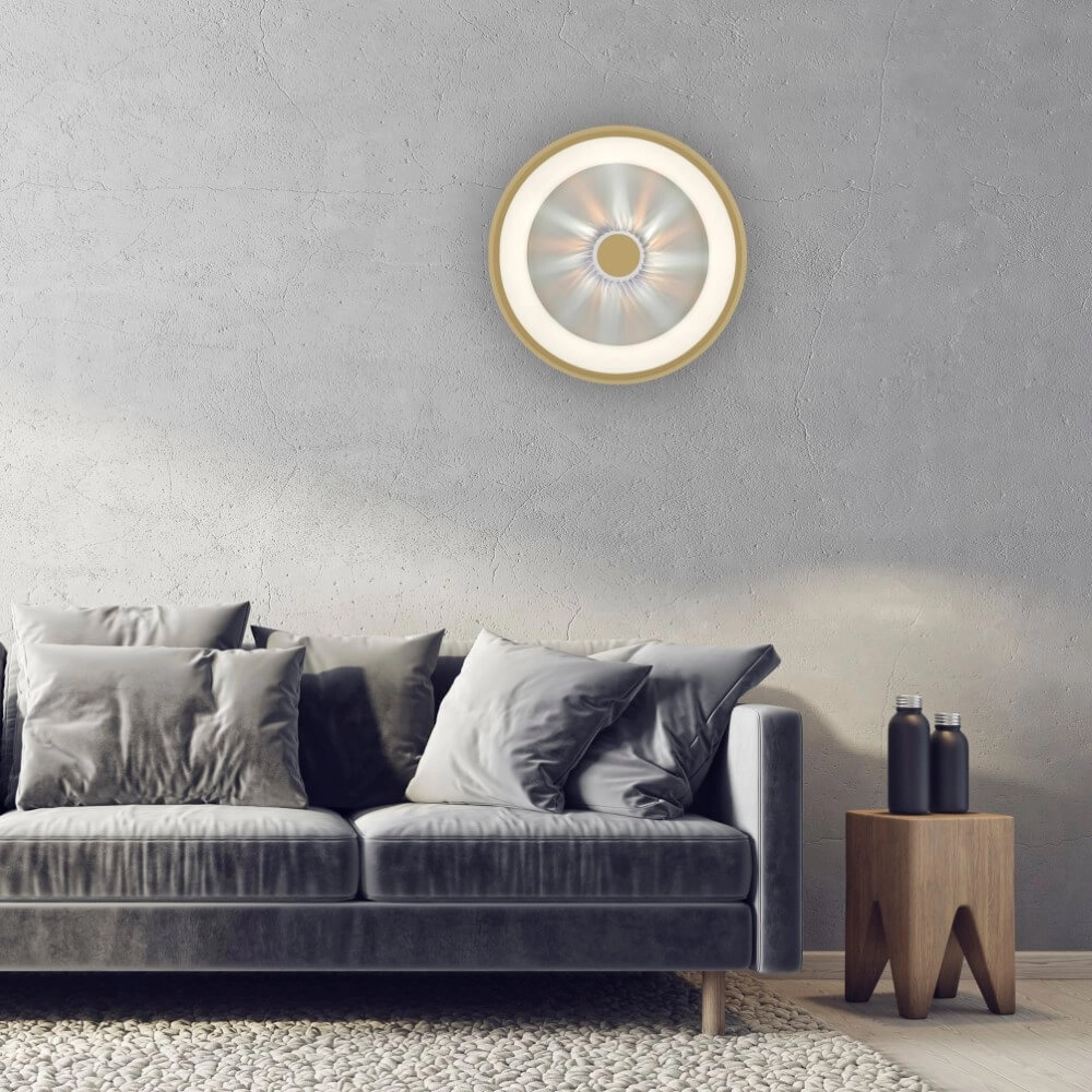 Round ceiling lamp Vertigo brass Ø 46.5cm Just Light 4043689994716