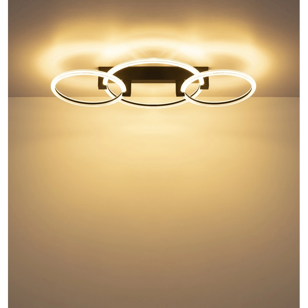 Ceiling lamp Fletcher Design black Globo 9007371592289