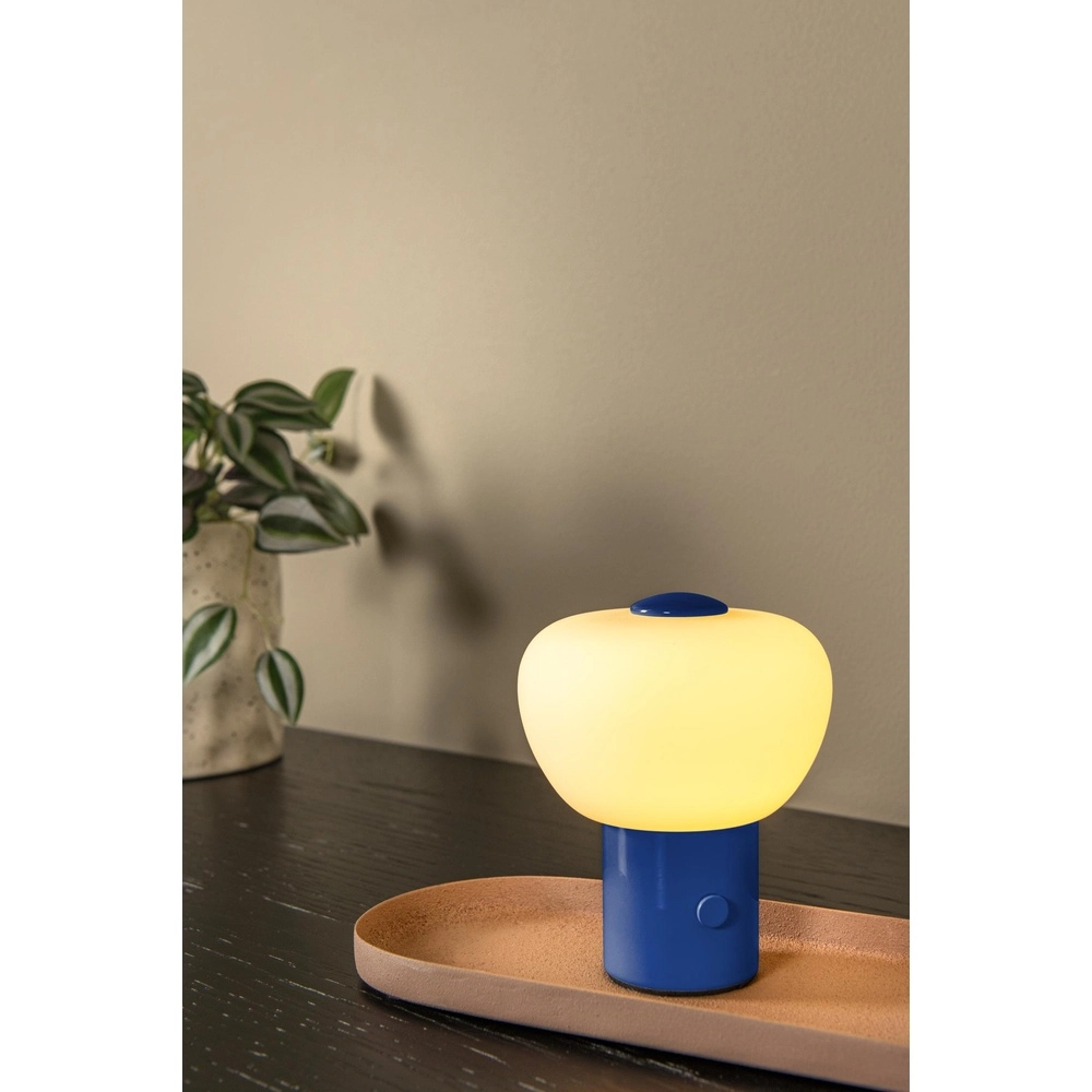 Table lamp rechargeable Gustav blue Lucide 5411212442031