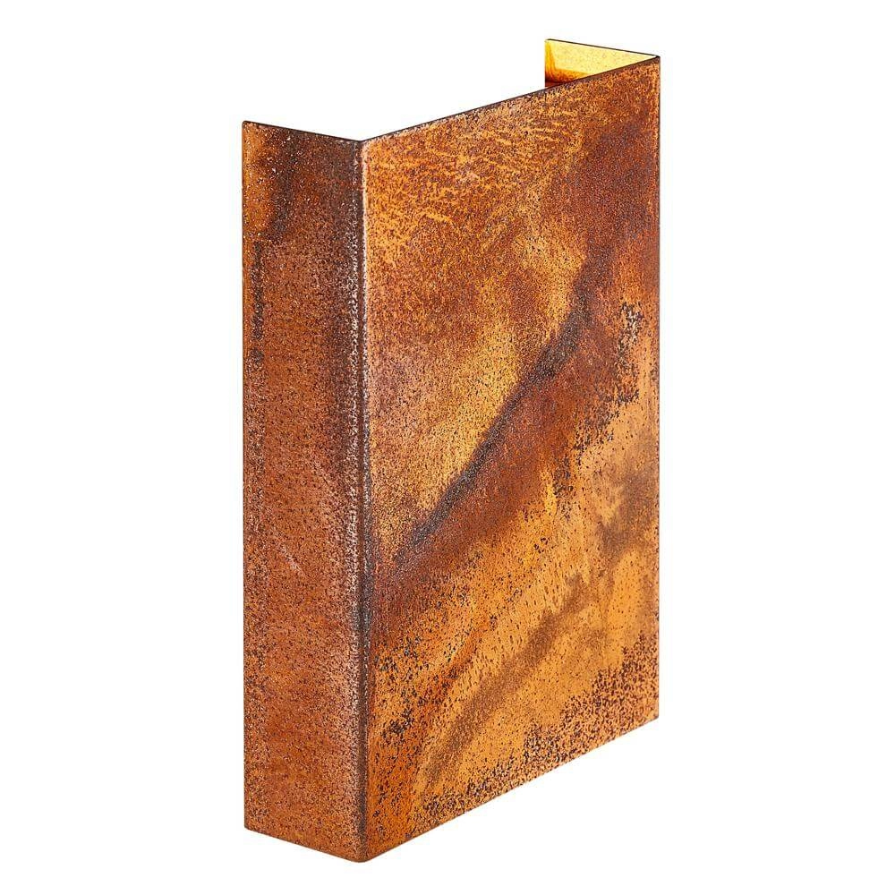 Wall lamp rust brown Fold Wide design