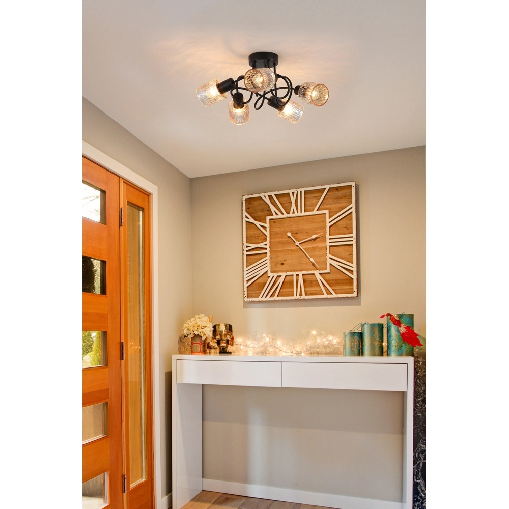 Ceiling lamp Knot black 3-lights Searchlight 5053423301952