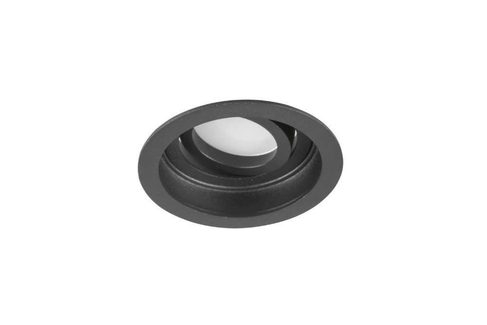 Black recessed spot Kenai richtbaar