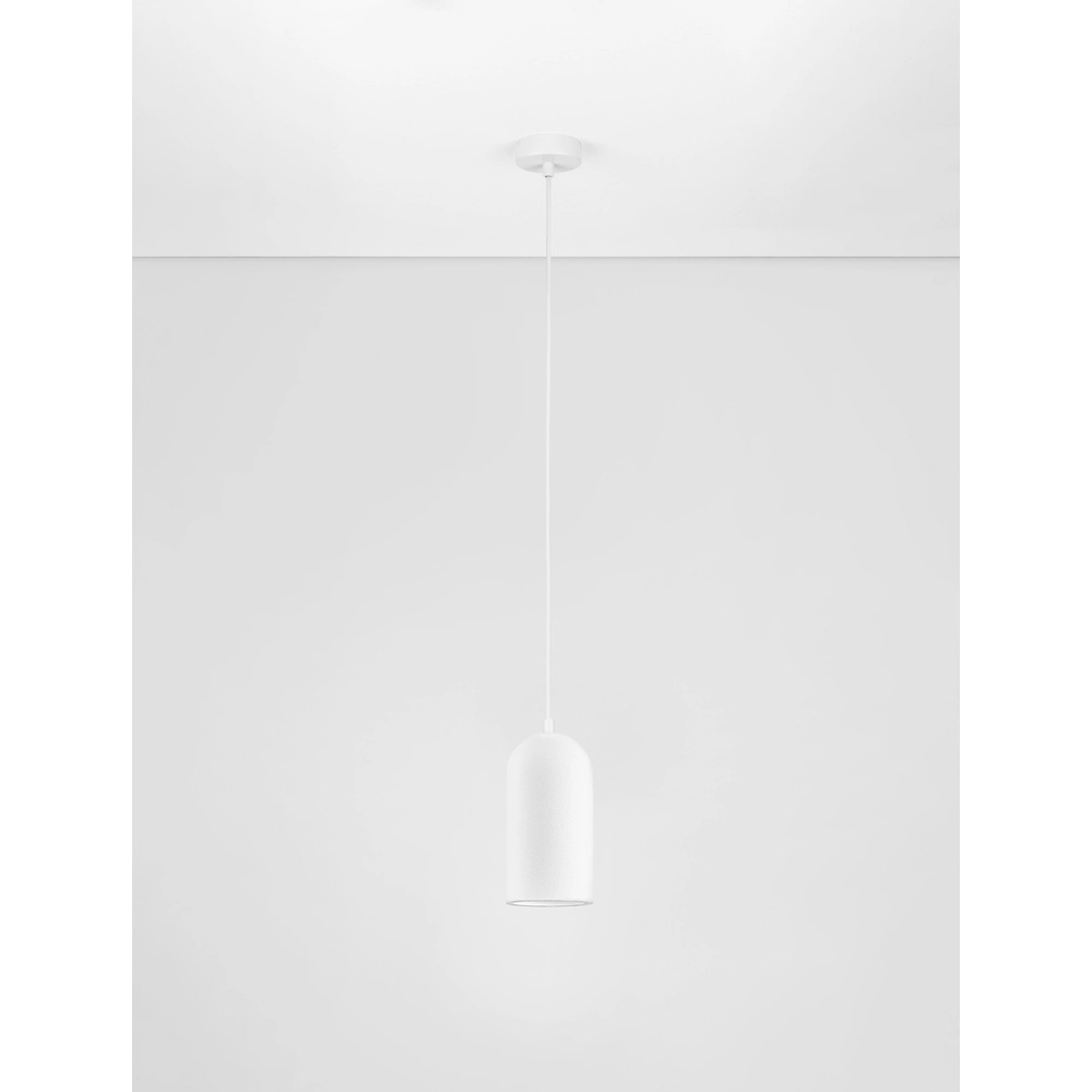 White pendant lamp Dome design Lyora 5212017474650