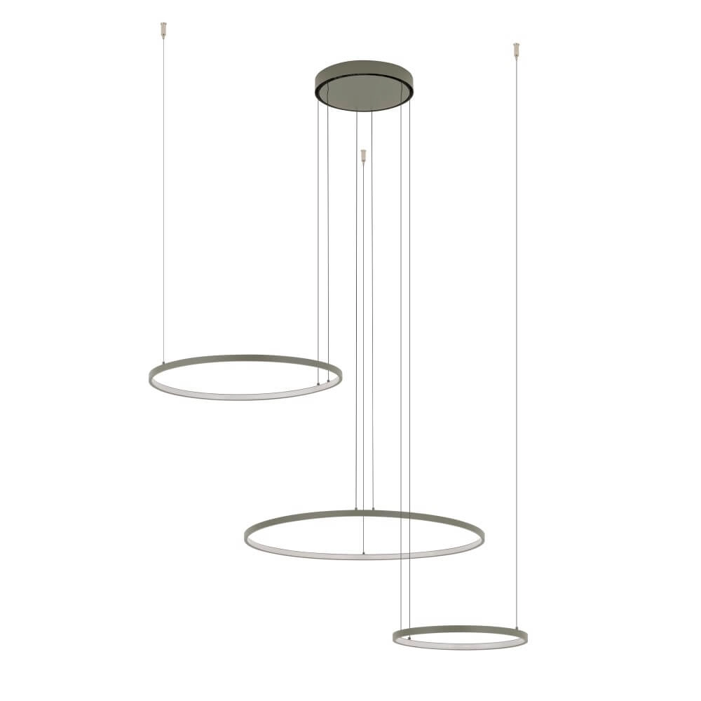 Design pendant lamp Circolo LED olive green
