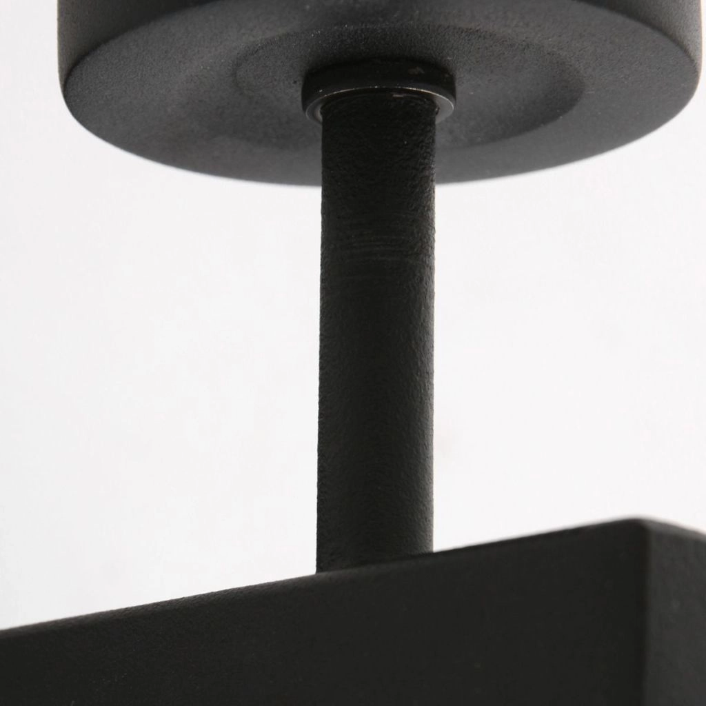 Black wall lamp Stang with cork cap Ø20cm Steinhauer 8712746180558