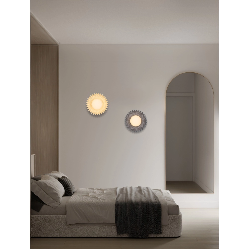 Wall lamp Petel cream with white glass Lyora 5212017483959
