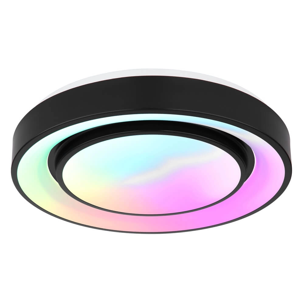 Ceiling light Sully black Ø 38cm Globo 9007371421954