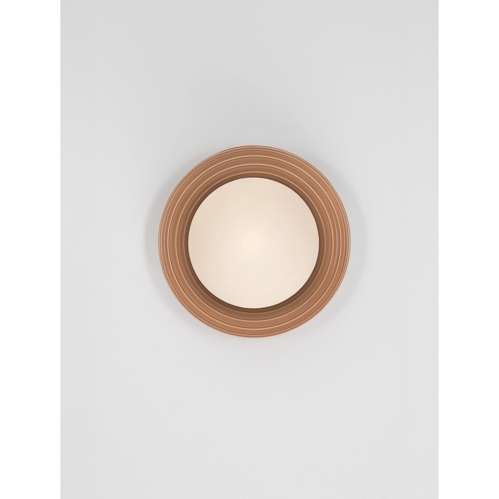 Wall lamp Orbique caramel Ø 22cm Lyora 5212017483898