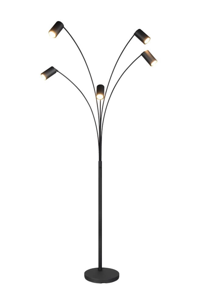 5-light floor lamp Marley Black Trio 4017807612363